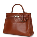 Hermes Ghillies Kelly Retourne 35 Fauve Tadelakt PBHW