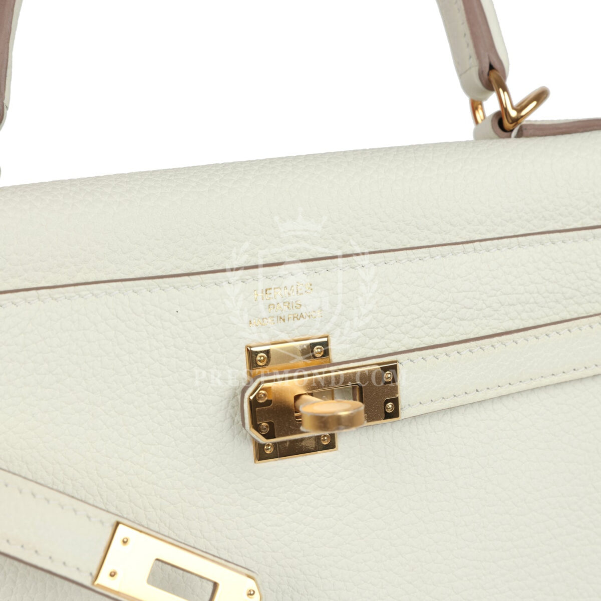 Hermes Kelly Retourne 25 Mushroom Togo GHW — изображение 7