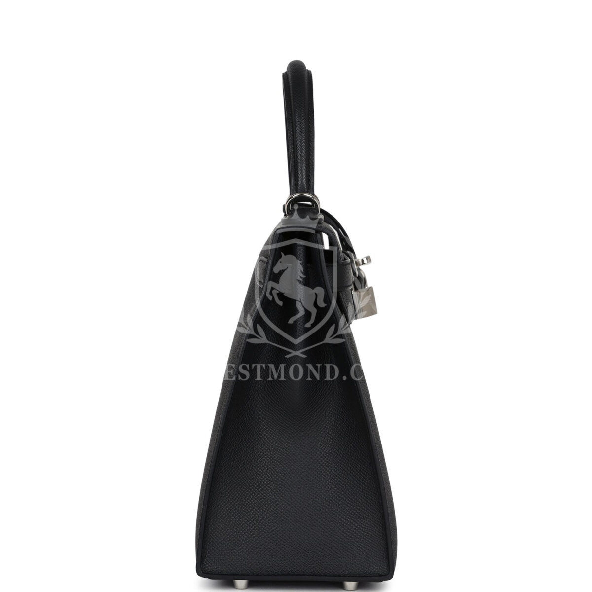 Hermes Kelly Sellier 28 Black Epsom PHW — изображение 4