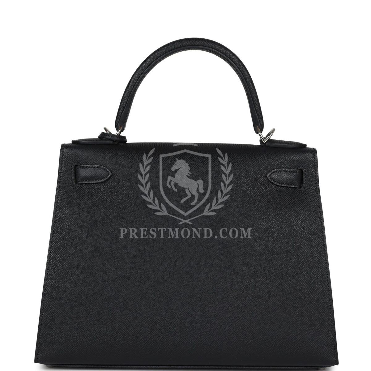 Hermes Kelly Sellier 28 Black Epsom PHW — изображение 5