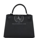 Hermes Kelly Sellier 28 Black Epsom PHW