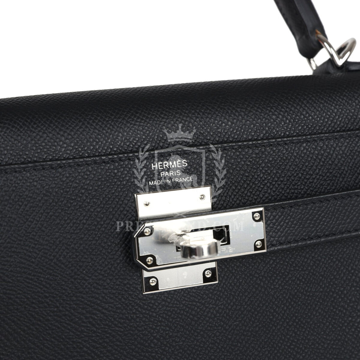 Hermes Kelly Sellier 28 Black Epsom PHW — изображение 7