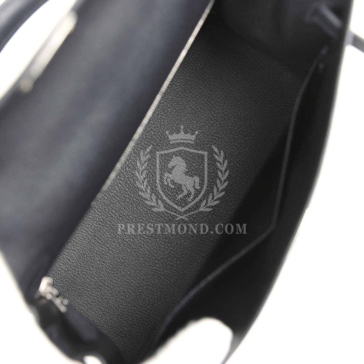 Hermes Kelly Sellier 28 Black Epsom PHW — изображение 8