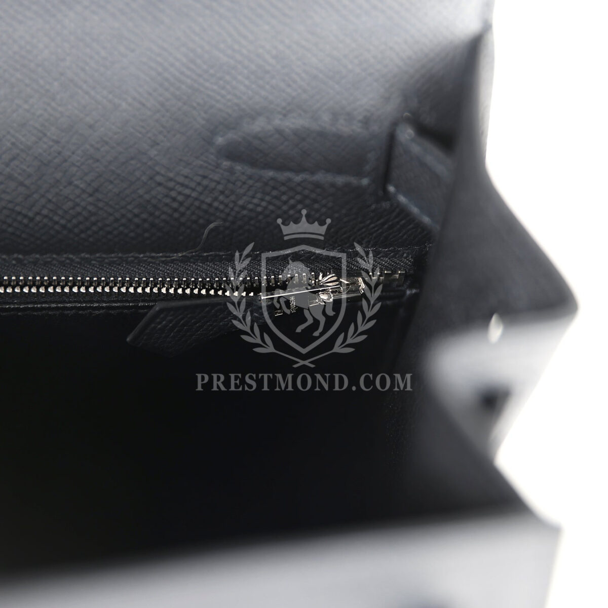 Hermes Kelly Sellier 28 Black Epsom PHW — изображение 9