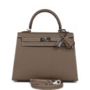 Hermes Kelly Sellier 25 Etoupe Epsom PHW