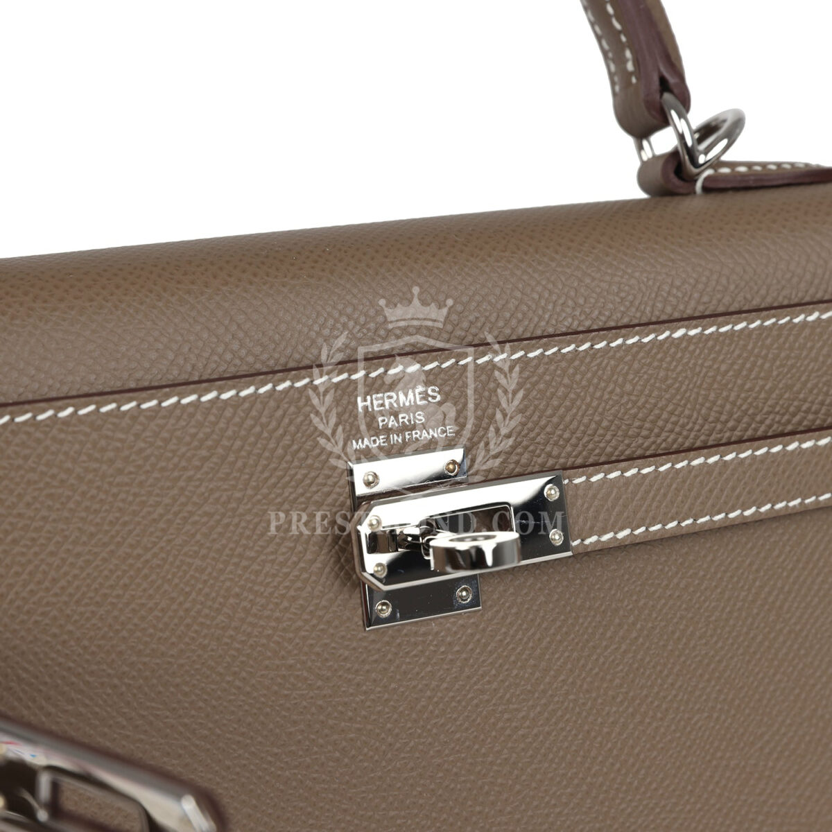Hermes Kelly Sellier 25 Etoupe Epsom PHW — изображение 7