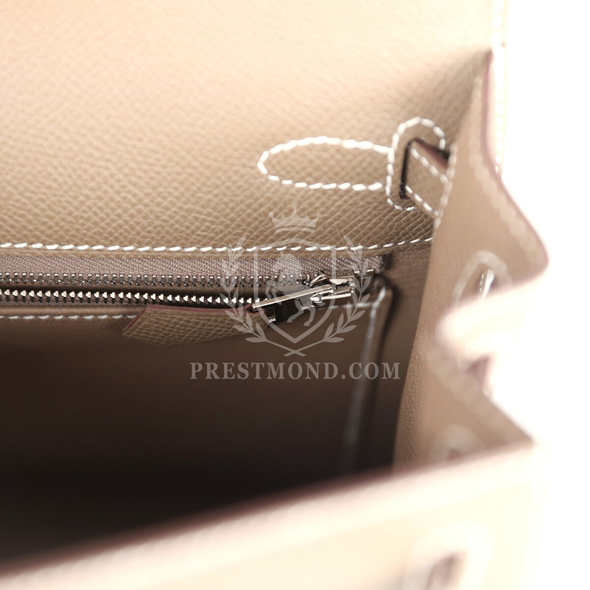Hermes Kelly Sellier 25 Etoupe Epsom PHW — изображение 9
