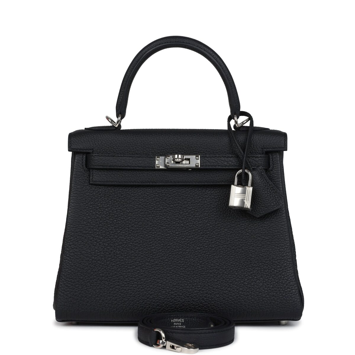 Hermes Kelly Retourne 25 Black Togo PHW