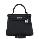 Hermes Kelly Retourne 25 Black Togo PHW