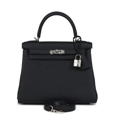Hermes Kelly Retourne 25 Black Togo PHW