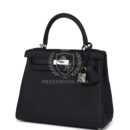 Hermes Kelly Retourne 25 Black Togo PHW