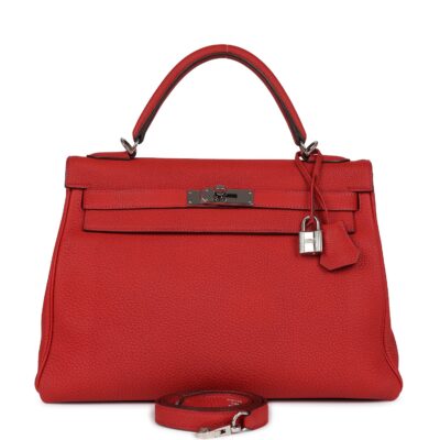 Hermes Kelly Retourne 32 Geranium Togo PHW
