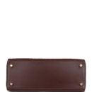 Vintage Hermes Kelly Retourne 28 Noisette Box GHW