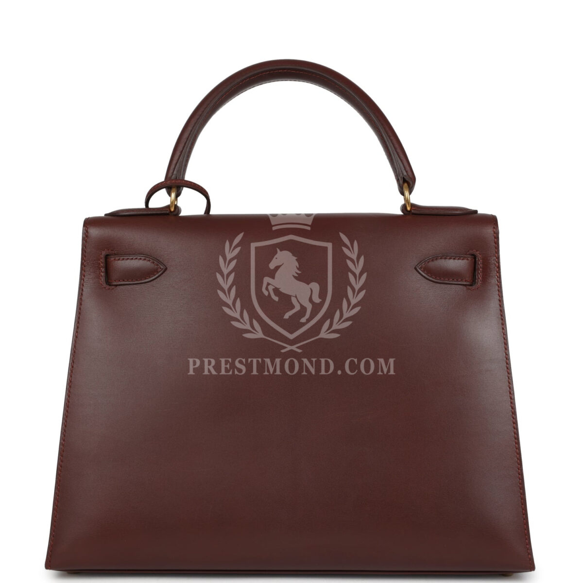 Vintage Hermes Kelly Sellier 28 Noisette Box GHW — изображение 4