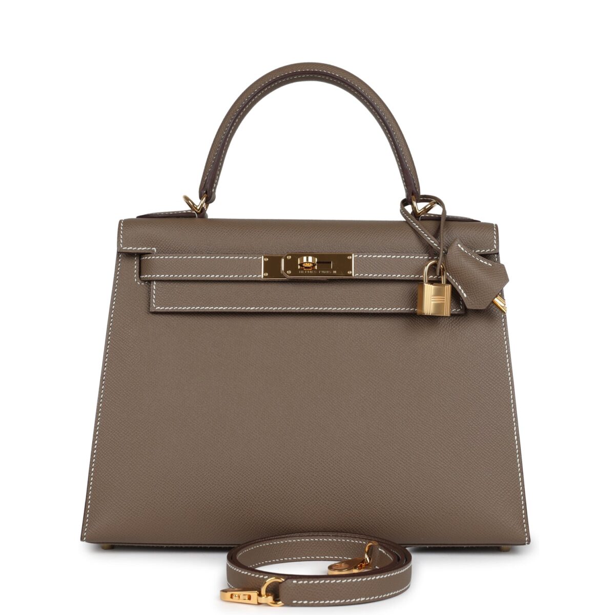 Hermes Kelly Sellier 28 Etoupe Epsom GHW