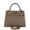 Hermes Kelly Sellier 28 Etoupe Epsom GHW