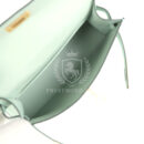 Hermes Kelly Sellier 20 Vert D'Eau Matte Alligator GHW