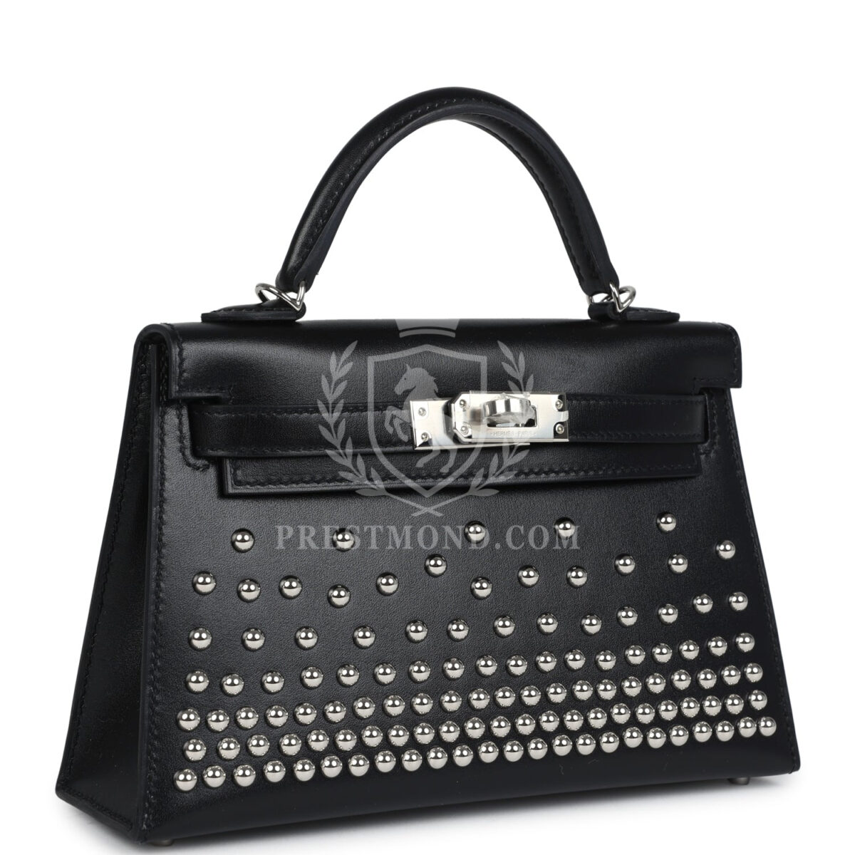 Hermes Kelly Sellier 20 Clouté Black Box PHW — изображение 2