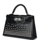 Hermes Kelly Sellier 20 Clouté Black Box PHW