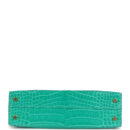 Hermes Kelly Sellier 20 Vert Jade Shiny Alligator GHW