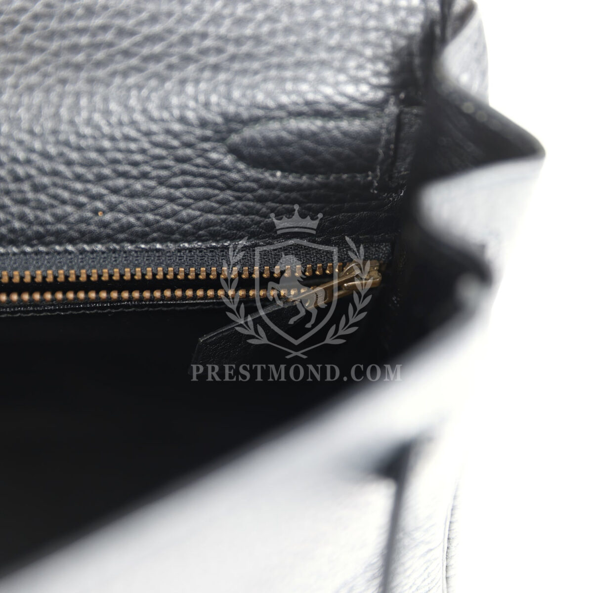 Vintage Hermes Kelly Retourne 32 Black Ardennes GHW — изображение 9