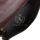 Vintage Hermes Kelly Retourne 32 Marron Fonce Fjord GHW