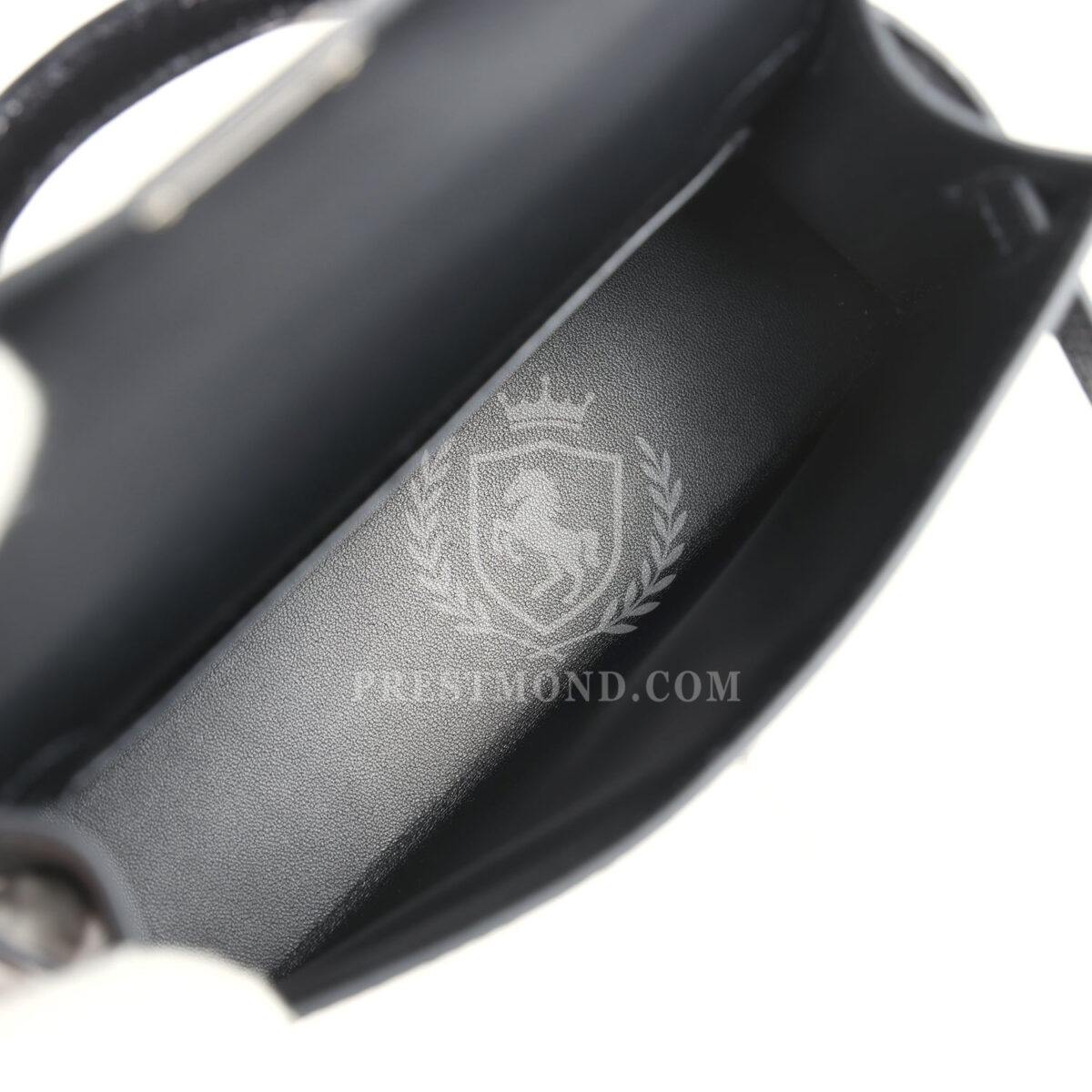 Hermes Kelly Sellier 20 Black Madame and Shiny Varanus Lizard Touch PHW — изображение 8