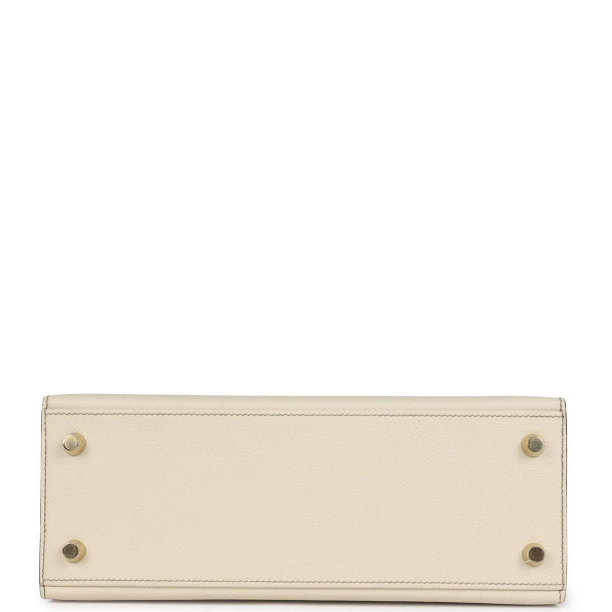 Hermes Special Order (HSS) Kelly Sellier 25 Craie and Gris Asphalte Epsom Brushed GHW — изображение 6