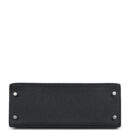 Hermes Special Order (HSS) Kelly Sellier 25 Black and Gris Mouette Epsom Brushed GHW