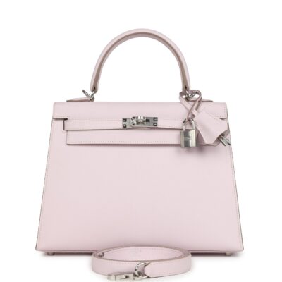 Hermes Kelly Sellier 25 Mauve Pale Epsom PHW