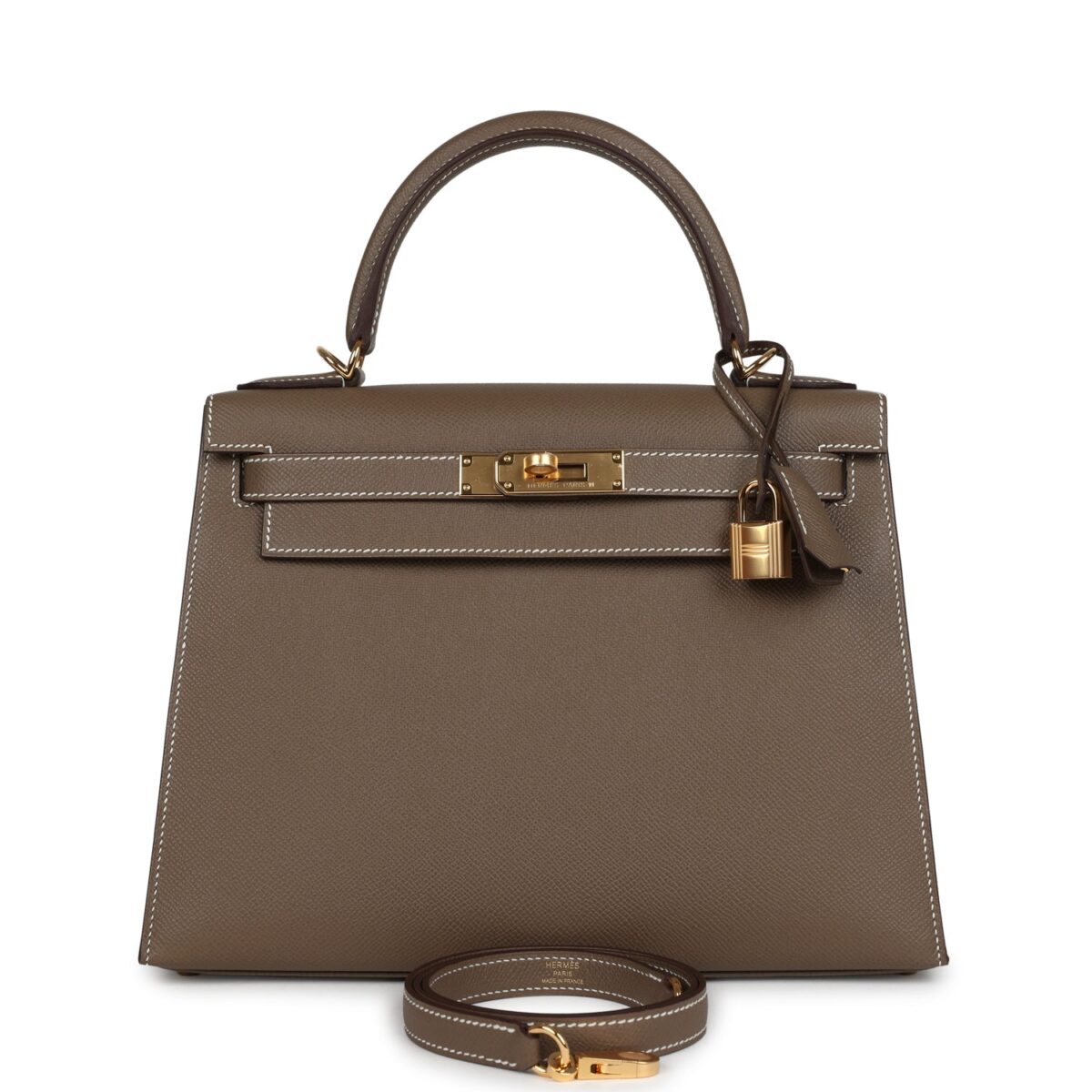 Hermes Kelly Sellier 28 Etoupe Epsom GHW