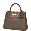 Hermes Kelly Sellier 28 Etoupe Epsom GHW