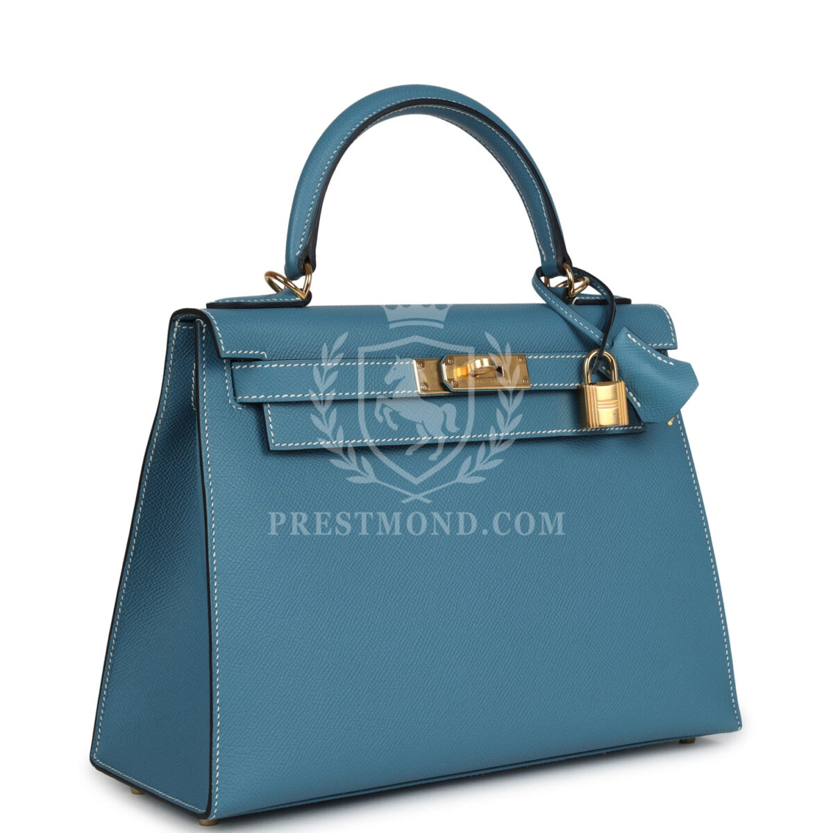 Hermes Kelly Sellier 28 Blue Jean Epsom GHW — изображение 2