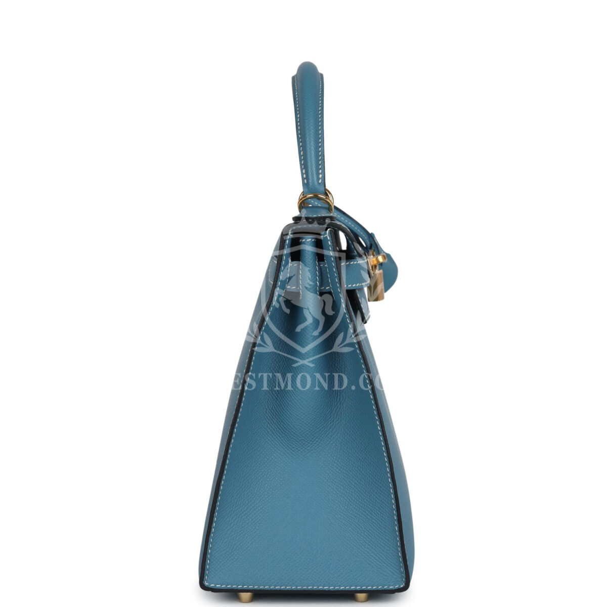 Hermes Kelly Sellier 28 Blue Jean Epsom GHW — изображение 4