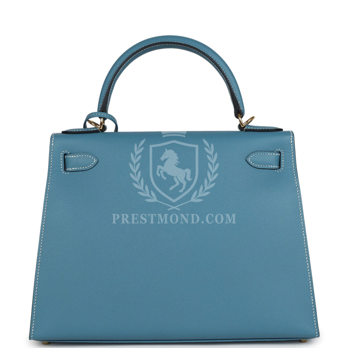 Hermes Kelly Sellier 28 Blue Jean Epsom GHW — изображение 5