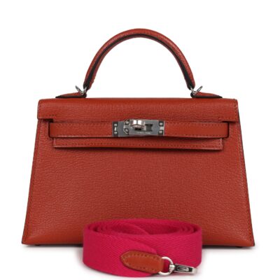Hermes Kelly Sellier 20 Cuivre Chevre Mysore PHW