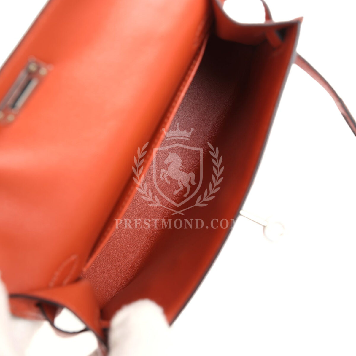 Hermes Kelly Sellier 20 Cuivre Chevre Mysore PHW — изображение 8