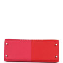 Hermes Kelly Sellier 28 Casaque Rouge De Coeur, Rose Extreme and Bleu Zanzibar Epsom PHW