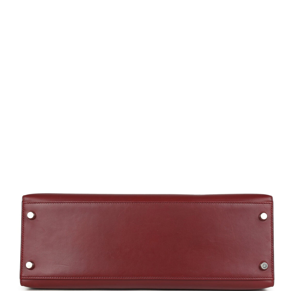 Vintage Hermes Kelly Sellier 32 Rouge H Box PHW — изображение 6