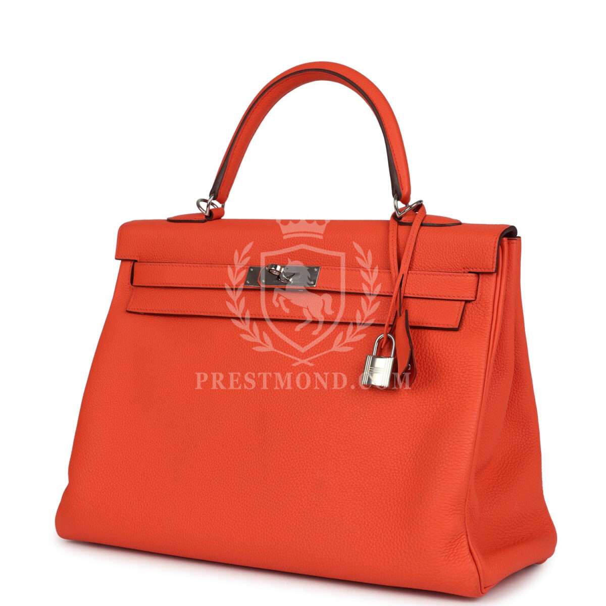 Hermes Kelly Retourne 35 Orange Poppy Togo PHW — изображение 5