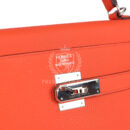 Hermes Kelly Retourne 35 Orange Poppy Togo PHW