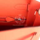 Hermes Kelly Retourne 35 Orange Poppy Togo PHW