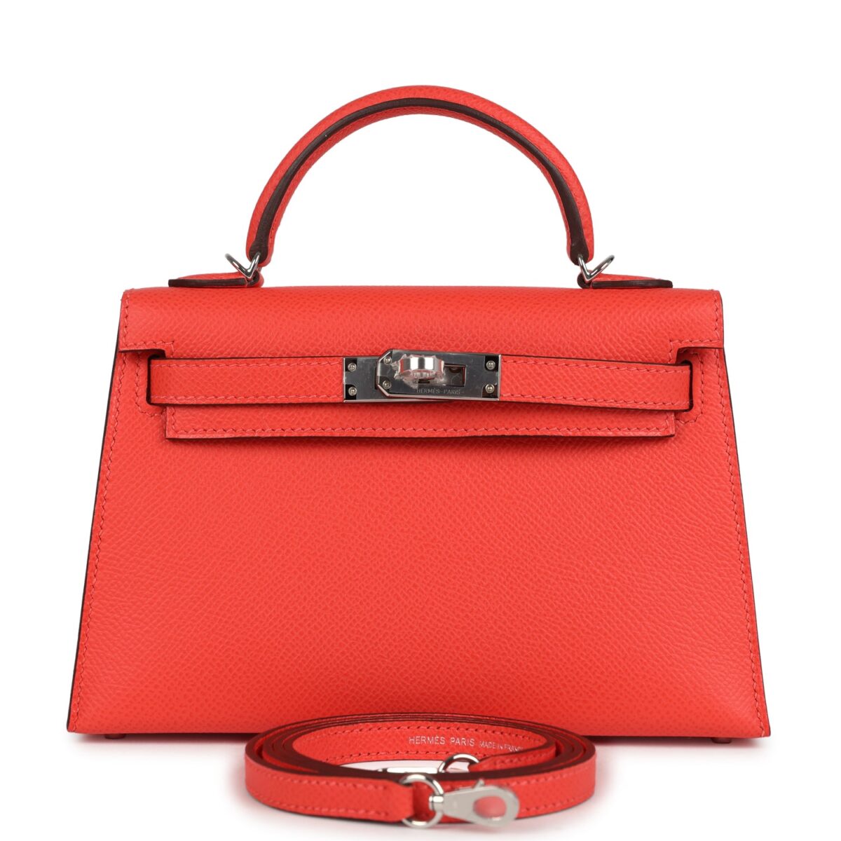 Hermes Kelly Sellier 20 Orange Field Epsom PHW