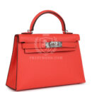Hermes Kelly Sellier 20 Orange Field Epsom PHW
