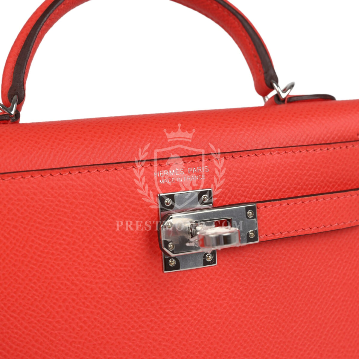Hermes Kelly Sellier 20 Orange Field Epsom PHW — изображение 7