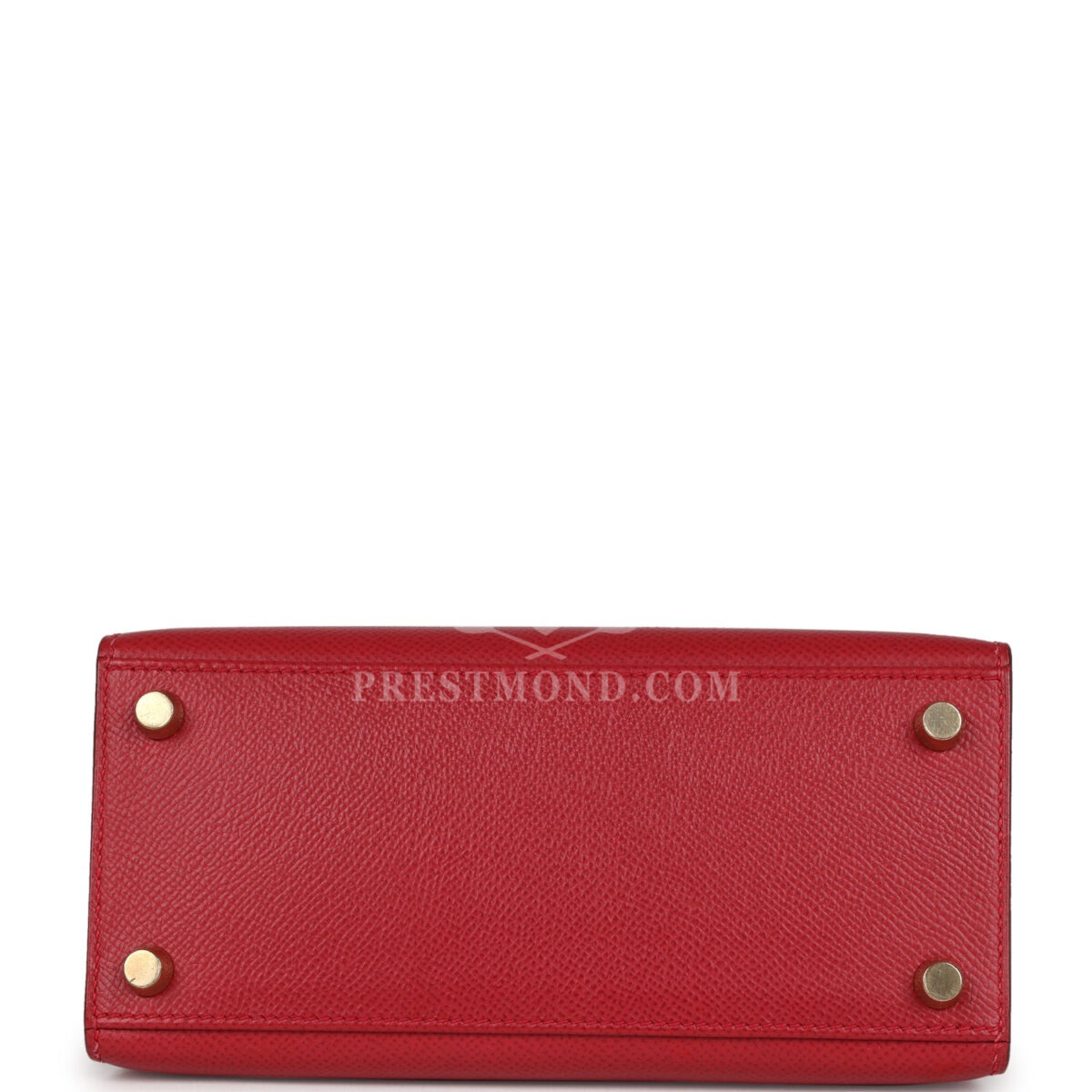 Vintage Hermes Kelly Sellier 20 Rouge Vif Courchevel GHW — изображение 6