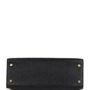 Hermes Kelly Sellier 25 Black Ostrich GHW