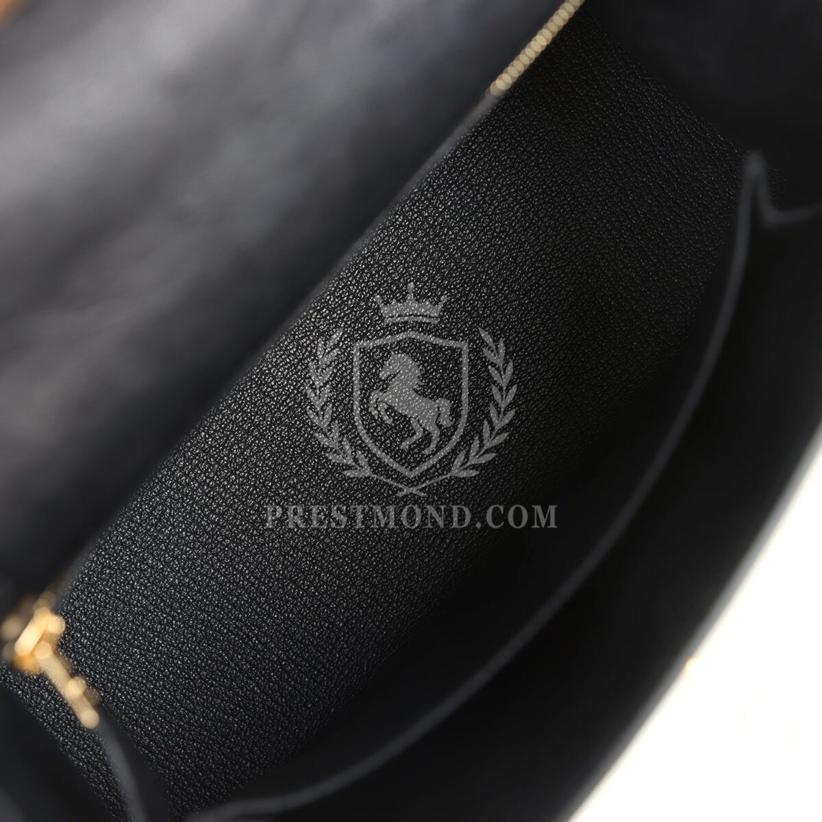 Hermes Kelly Sellier 25 Black Ostrich GHW — изображение 8