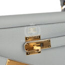 Hermes Kelly Retourne 28 Bleu Glacier Togo GHW