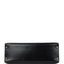 Vintage Hermes Kelly Sellier 35 Black Box GHW